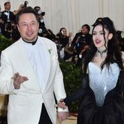 Elon Musks och  Grimes, arkivbild.