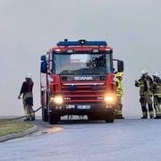 Brandmän i Hultsfred under en insats tidigare i år