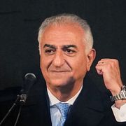 Den före detta kronprinsen av Iran, Reza Pahlavi.