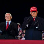 USA:s tidigare vicepresident Mike Pence  och USA:s tidigare president Donald Trump.