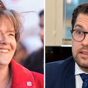 Carin Jämtin och Jimmie Åkesson.