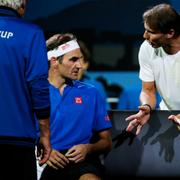 Roger Federer på en tidigare upplaga av Laver Cup.