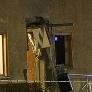 Explosionen inträffade i samma port som i går natt.