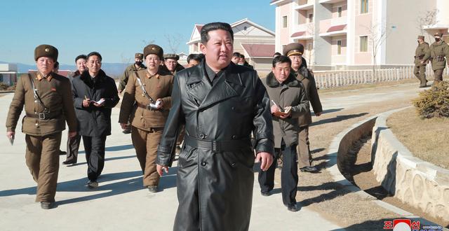 Arkivbild på Kim Jong-Un. AP