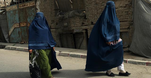 Kvinnor i Kabul.  Rahmat Gul / TT NYHETSBYRÅN