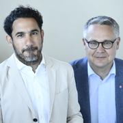 Socialdemokraternas rättspolitiska talesperson Ardalan Shekarabi (S) och Johan Danielsson (S), en av Socialdemokraternas toppkandidater till Europaparlamentet.