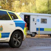 Polisen var på plats med många resurser i helgen. 