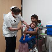 Mässlingsvaccinering i Mexiko.