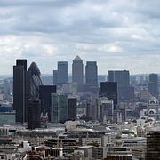 Finansdistriktet i London.
