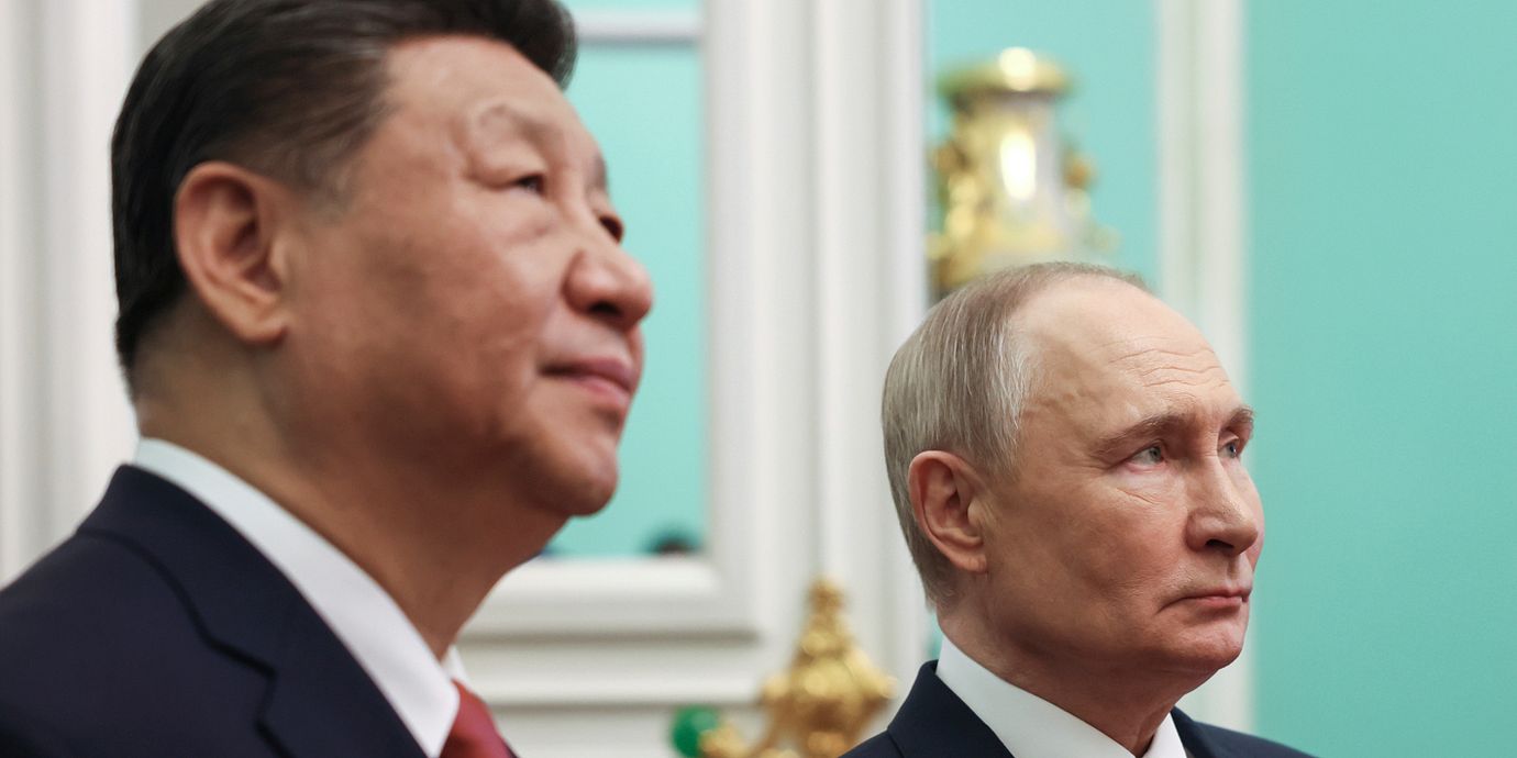 Kinas Xi Jinping och Rysslands Vladimir Putin.