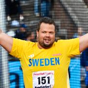 Daniel Ståhl stötte under söndagen. 