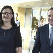 Anna Ekström och Stefan Löfven.