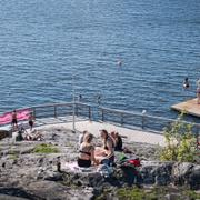 Örnsbergs klippbad i Stockholm. 