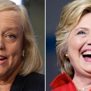 Meg Whitman, Hillary Clinton