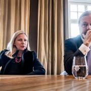 Cristina Stenbeck, tidigare ordförande i Kinnevik, och efterträdaren Tom Boardman.