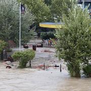 Donaukanal i Wien på söndagen.