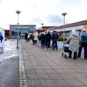 En vallokal i skånska Landskrona.