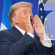 USA:s president Donald Trump och Fifa-presidenten Gianni Infantino under en pressträff i New York på fredagen.