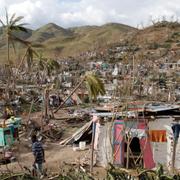 Orkanen Matthew orsakade stor förödelse i Les Anglais på Haiti