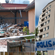 Platserna för de båda explosionerna.