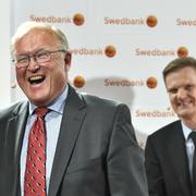 Swedbanks styrelseordförande Göran Persson och koncernchef Jens Henriksson