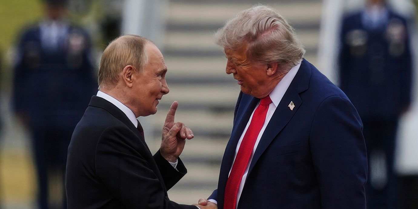 Arkivbild från augusti: Putin och Trump under toppmötet i Anchorage, Alaska.