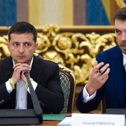 Zelenskyj och Hontjaruk.