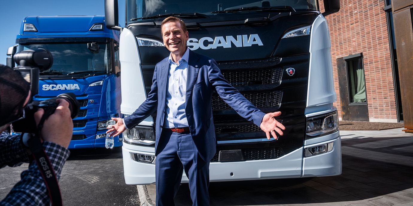 Lastbilstillverkaren Scanias och Tratons vd Christian Levin.