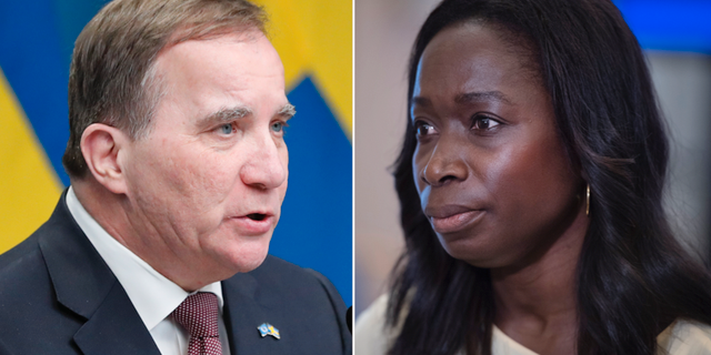 Stefan Löfven och L-ledaren Nyamko Sabuni. TT