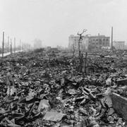 Det som en gång var Hiroshima, Japans mest industrialiserade stad, en tid efter att USA:s atombomb släpptes här 1945.