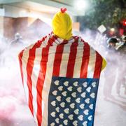 Demonstrant i Portland, 5 oktober 2025. 