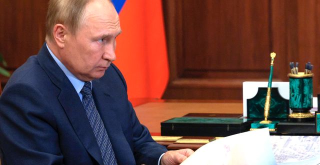 Vladimir Putin under fredagen. Gavriil Grigorov / AP