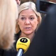 Socialdemokraternas partiledare Magdalena Andersson (S) i
