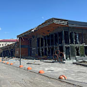 Förstörelse i Pokrovsk.