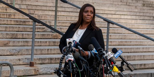 Åklagaren Letitia James leder åtalet mot Donald Trump. Brittainy Newman / AP