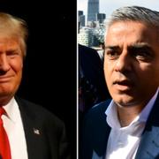 Donald Trump, Sadiq Khan.