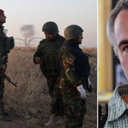 Peshmergasoldater utanför Mosul/Paul Hansen