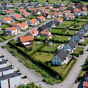 Ett villaområde i Bro. Arkivbild.