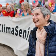 Anne Mahrer, en av grundarna till Klimaseniorinnen. 