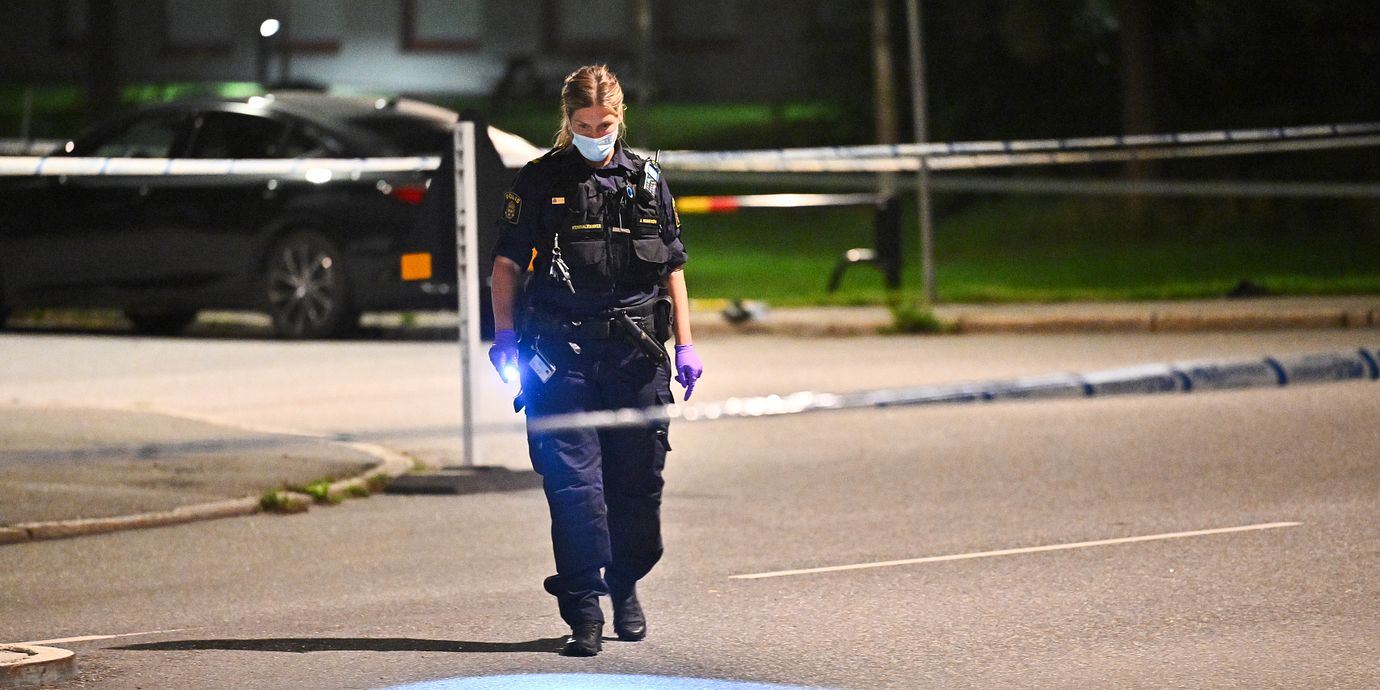 Arkivbild från en polisinsats i Stockholm 2025.