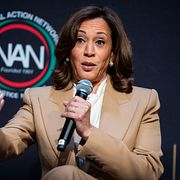 Kamala Harris, arkivbild från 10 april.