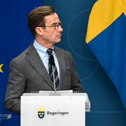 Ulf Kristersson och António Guterres.