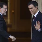 Mariano Rajoy och Pedro Sanchez inför dagens möte.