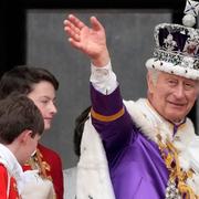 Kung Charles III vid dagens kröning.