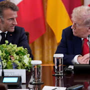 Emmanuel Macron och Donald Trump.