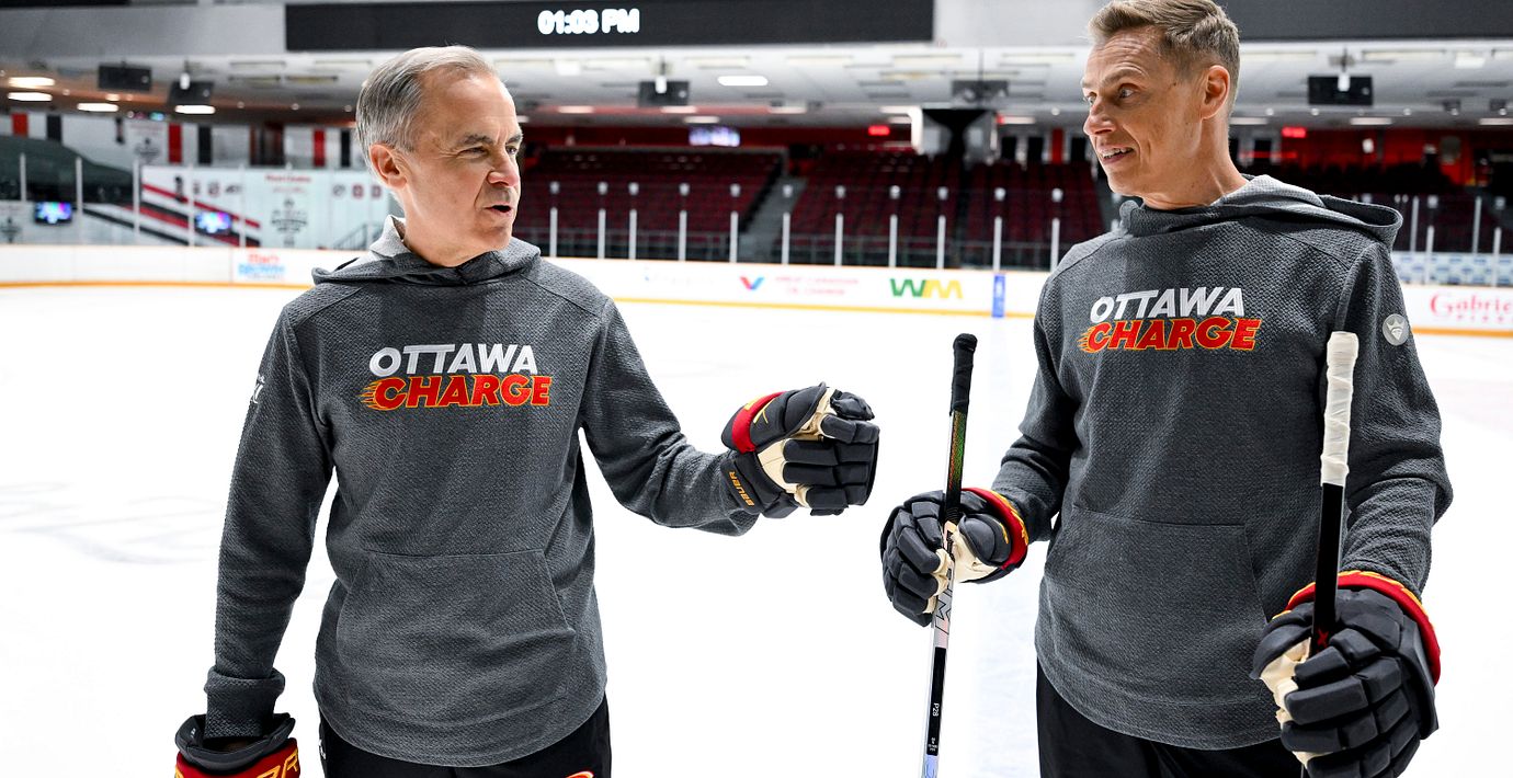 Kanadas premiärminister Mark Carney och Finlands president Alexander Stubb.