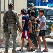 Migranter i Ceuta.