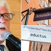 Academedias storägare Rune Andersson sågar vinsttaket.