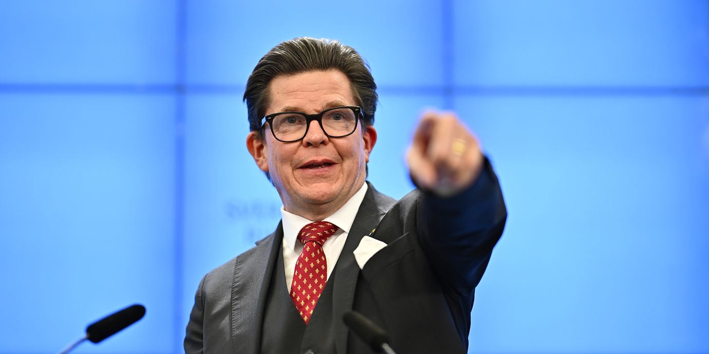 Talmannen Andreas Norlén.