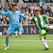 Eskilstunas Jesper Björkman (tv) och Hammarbys Vidar Örn Kjartansson.